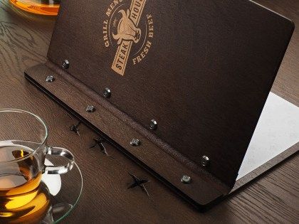 Fa étlaptartó éttermeknek
