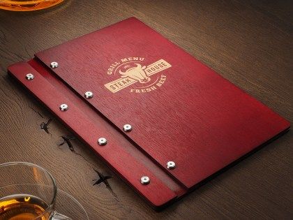 Fa étlaptartó éttermeknek