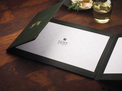 Luxus étlaptartó fine dining étterembe